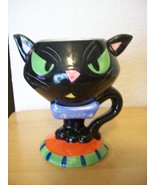 Black Cat Whimsical Ceramic Novelty Cup  - $20.75 CAD