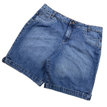 Vintage Y2K Faded Glory Denim Shorts Size 14 Fits 34” Waist Cotton Jorts... - £18.00 GBP