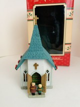 1990 Enesco Treasury of Christmas Ornaments Old Town Church New 1st Edition - $14.85