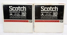 2- Vintage Scotch 202 Magnetic 5&quot; x 1/4&quot; 600&#39; Reel to Reel Tapes ~ NIB - £31.46 GBP