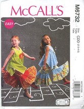 McCalls M6732 Pullover Top and Pants with Ruffled Legs, Size 2-3-4-5 UNCUT  - $4.00