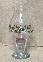 Rare Vintage Action Industries The Joy Of Christmas Hurricane Lamp Candl... - $27.72