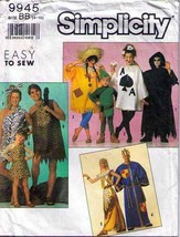 1990 Child's COSTUMES Simplicity Pattern 9945-s Sizes 4-10 - $12.00