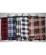 WHOLESALE LOT 24 MENS SCARVES PLAID SCARF CHARITY GIVE A WAY WINTER WARM... - £62.14 GBP