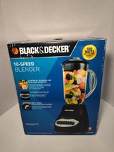 BLACK+DECKER 10-Speed Countertop Blender BL2010BP 6-Cup Plastic Jar NEW ... - $34.64