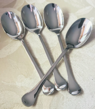 Dansk Kobenhaven II Updated Place/Oval Soup Spoons SET/4 Stainless Gloss... - $72.17
