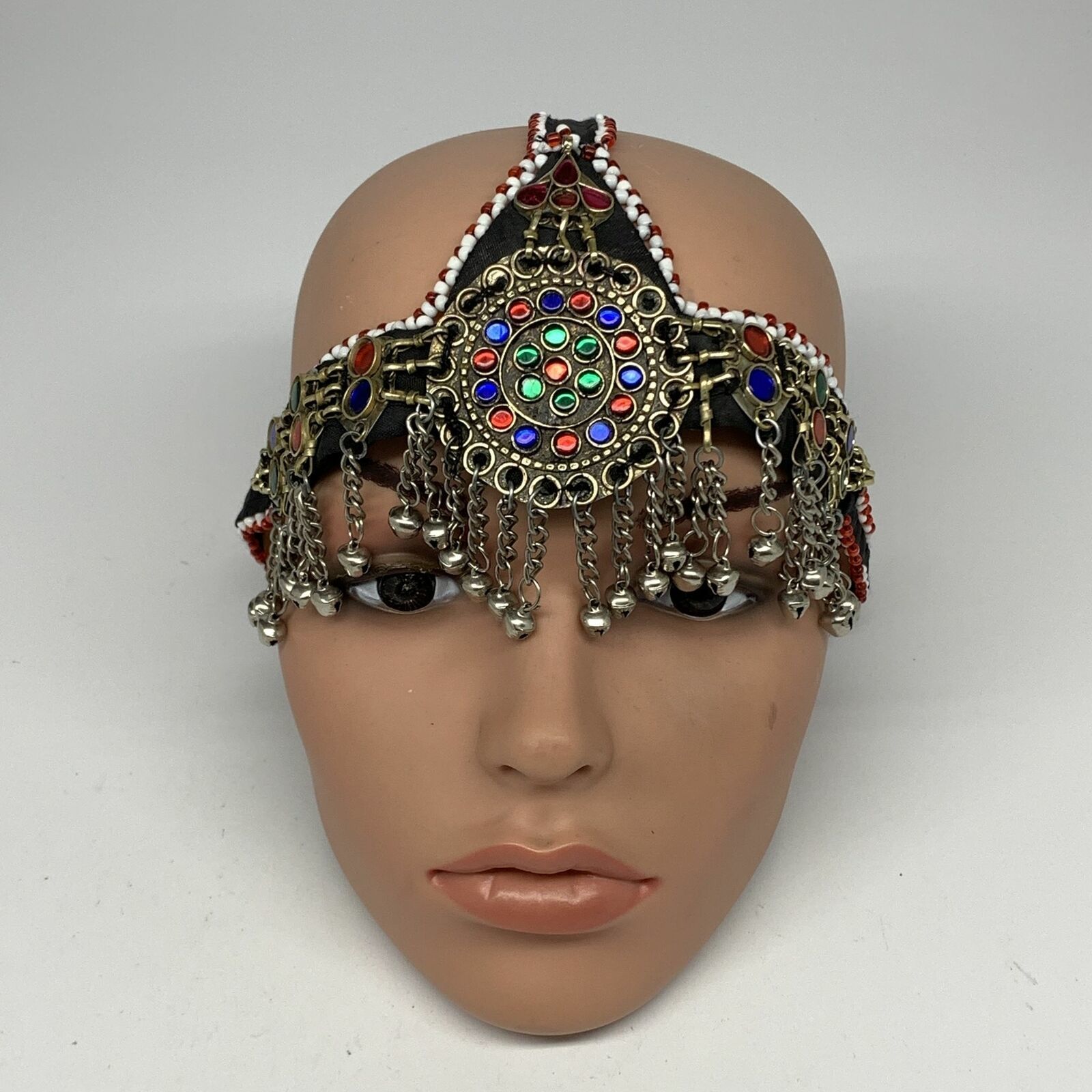 Primary image for 78.8g, Kuchi Headdress Headpiece Afghan Ethnic Tribal Jingle Bells @Afghanistan,