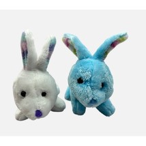 2 Greenbrier Rabbit Easter Bunny White Blue Stripped Tummy 7&quot; Plush Animal Toy - £12.62 GBP