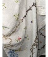 Vintage Square Embroidered Tablecloth &amp; Runner &amp; Napkin ISSUES PRICED LOW - £20.21 GBP