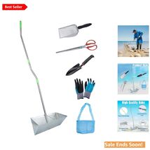 Complete Sand Fleas Rake Set with Detachable Handle Beach Gear Green - $81.13