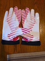 New Nike Superbad NFL Football Gloves PGF278-681 Size XL Black/pink  - $66.49