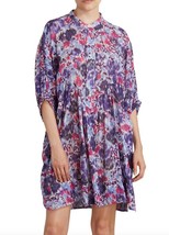 Isabel Marant Etoile Women&#39;s Mazea Floral Printed Cotton Kimono Dress Size L 36 - £89.11 GBP