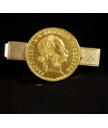 Antique 22kt gold Coin Tie Clip Austrian Ducat  Anson 12Kt GF  Numismati... - £299.06 GBP