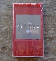 Set of 4 Sferra Orchard Napkins Cinnabar Red Floral Vine Pattern - $37.76