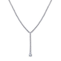 4.30 Carat Diamond Necklace for Women 14K White Gold - $6,335.01