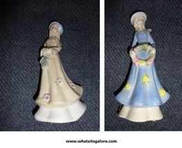  2 Greenbrier figurines -- girls in long dresses - $8.00