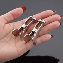 Stainless Steel Nipple Clamps Breast Stimulation Tease Sex Toy for Women - £12.29 GBP