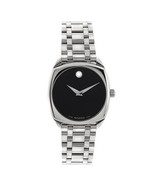 Movado Museum Cushion Stainless Steel Watch 84 F4 1342 - £1,183.08 GBP