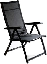 Heavy Duty Durable Adjustable Reclining Folding Chair Outdoor Indoor Garden Pool - £93.74 GBP