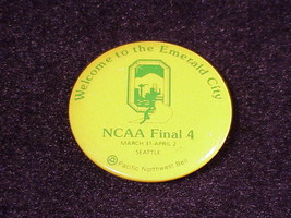 1984 NCAA Final Four Seattle Washington, Welcome to the Emerald City Pin, Button - $6.75