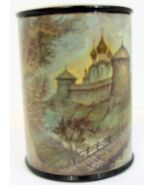 Fedoskino Hand Painted Russian Lacquer Box &quot;The Monastery De St. Cyril &quot;... - $15,881.23 MXN