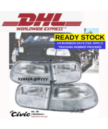 NEW!! Clear White Rear Tail Light Lamp For Honda Civic 3Dr Hatchback EG6... - £146.42 GBP