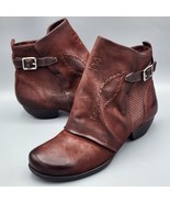 Miz Mooz New York City Mimic Boots Women&#39;s 7.5-8M EU38 Brown Leather Ankle - $1,654.98 MXN