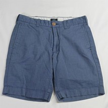 J.CREW 29 x 9&quot; Blue Sunwashed Oxford 37201 Chino Shorts - £10.50 GBP