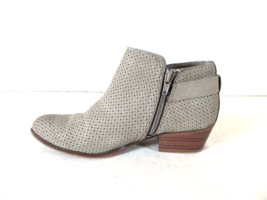 Esprit Gray Side Zip Ankle Booties Heels Shoes Women&#39;s 6 M (SW42) - $22.77