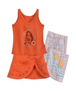 Disney Moana Deluxe PJ Set for Girls Size 4 Multi - £23.73 GBP