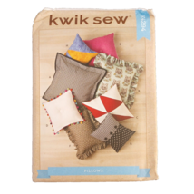 Kwik Sew K4294 Pattern Pillows Ruffles Button Triangles Throw Size Variations UC - $4.72