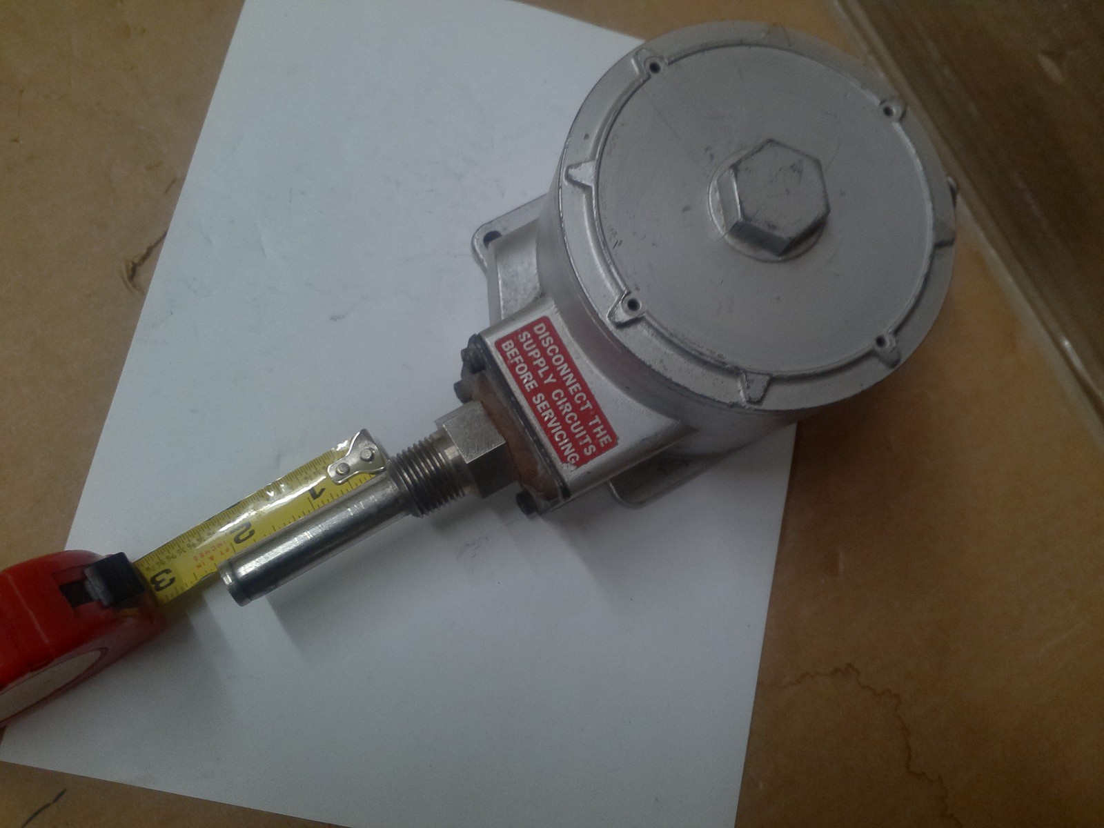 EXPLOSION PROOF THERMOSTAT WITH 2&quot; LONG SENSING STEM / 20F TO 140F / 15A... - $48.59