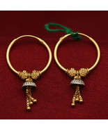 22K Hallmark Gold 2024 Indian Popular Jewels Tassel Earrings For Half-Si... - £300.94 GBP