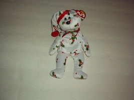 Ty Beanie Holiday Bear With Jingle Bell Hat 1998 P.E.Pellets - New, Rare, Error - £24.23 GBP