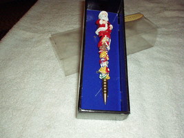 Vintage Santa Pen Design With Colorful Holiday Gifts From Flambro Gift Box - New - $11.00
