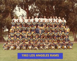 1983 LOS ANGELES RAMS 8X10 TEAM PHOTO FOOTBALL NFL PICTURE LA - $4.94