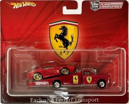 Ferrari Testarossa Custom Hot Wheels Team Transport Ramp Tow Truck w/ Rr - $184.91