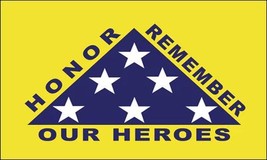 Honor Remember Our Heroes Flag - 3x5 Ft - £16.07 GBP