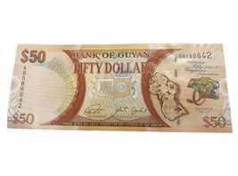 2016 Guyana 50 Dollars Banknote 50 Years of Independence UNC - $2.91