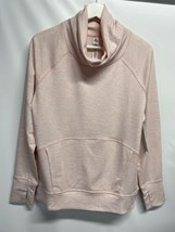 RBX Sweatshirt Cowl Neck Pink Long Sleeve Athletic Soft Rayon Blend NEW M - $38.74