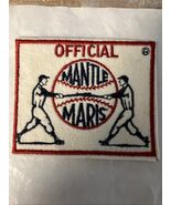 HR KINGS! 1961 Yanks MICKEY MANTLE &amp; ROGERS MARIS Rare Baseball Cap Patch - $2,269.16 MXN