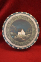 Beth Vincent-Stephens Shallow Cookie Tin - Rustic House - 2002 - $4.99