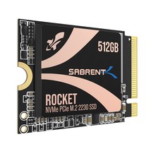 SABRENT Rocket 2230 NVMe 4.0 512GB High Performance PCIe 4.0 M.2 2230 SS... - £131.35 GBP