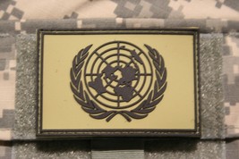 United Nations Od Green Flag Pvc Patch With Hook Loop Backing 3 X 2 - £31.12 GBP