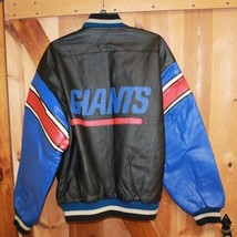 New York Giants ~ Genuine Leather Jacket ~ Mens Medium Excellent Condition - $175.00