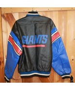 New York Giants ~ Genuine Leather Jacket ~ Mens Medium Excellent Condition - $240.10 CAD