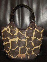 Nordstrom Elaine Turner Giraffe Straw Shoulder Bag Purse NWT  - $39.00