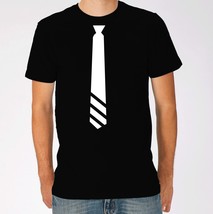 striped tie t shirt Necktie T-SHIRT tux bowtie 80s punk rock TIE - £10.38 GBP