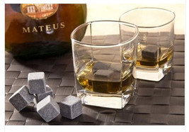 Besta Accessory 9 pcs Whisky Stone Set w/pouch Chill Whisky Without Diluting!  - £19.58 GBP