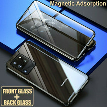 Magnetic full case Glass Metal Case For Samsung Galaxy Note 20 20 Ultra S20+ S20 - £60.80 GBP